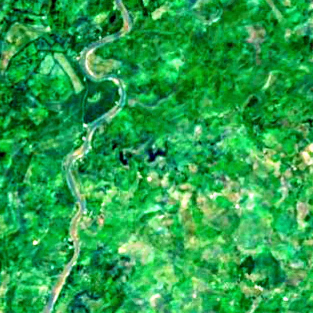 Abras de Mantequilla seen from above (Sentinel-2)