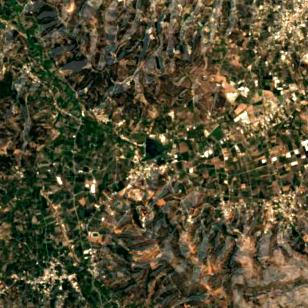 Agia lake seen from above (Sentinel-2)