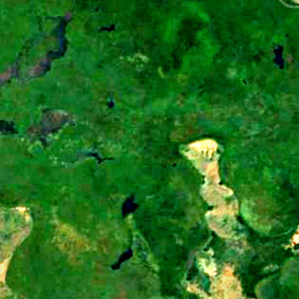 Akagera National Park seen from above (Sentinel-2)