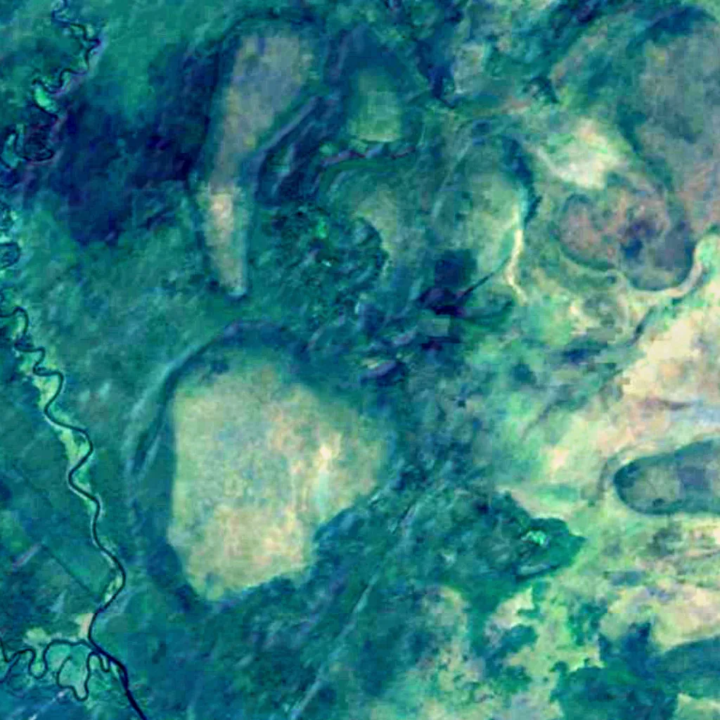 Alam-Pedja Nature Reserve seen from above (Sentinel-2)