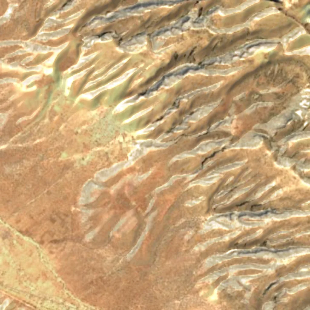 Arzhan and Parishan Protected Area seen from above (Sentinel-2)