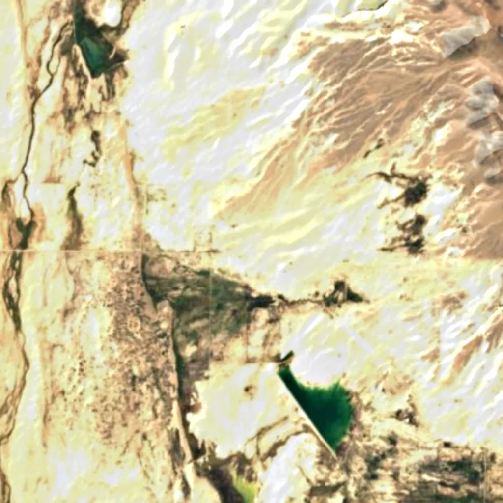 Ash Meadows National Wildlife Refuge seen from above (Sentinel-2)
