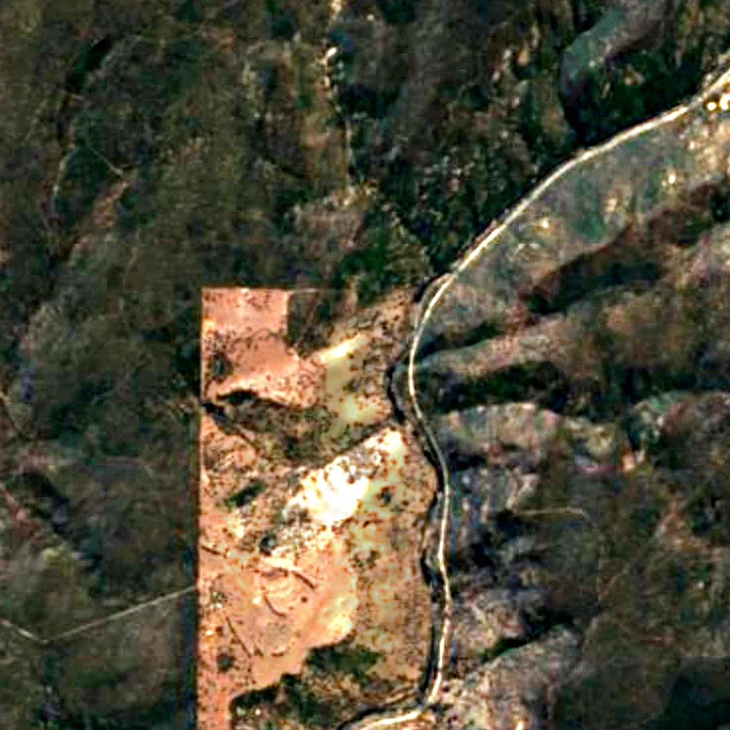 Avon Valley National Park seen from above (Sentinel-2)