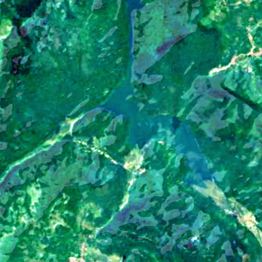 Ba Bể National Park seen from above (Sentinel-2)