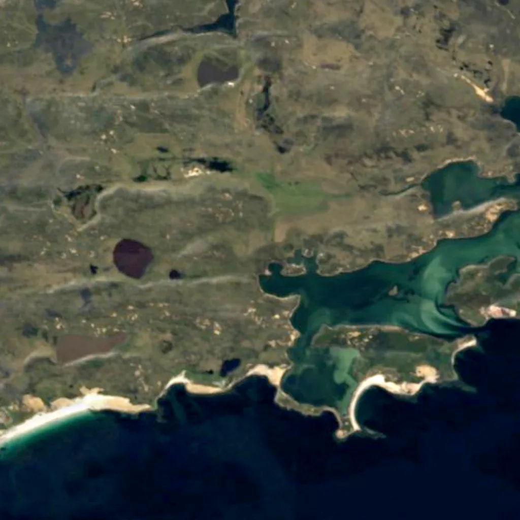 Bertha's Beach Important Bird Area seen from above (Sentinel-2)