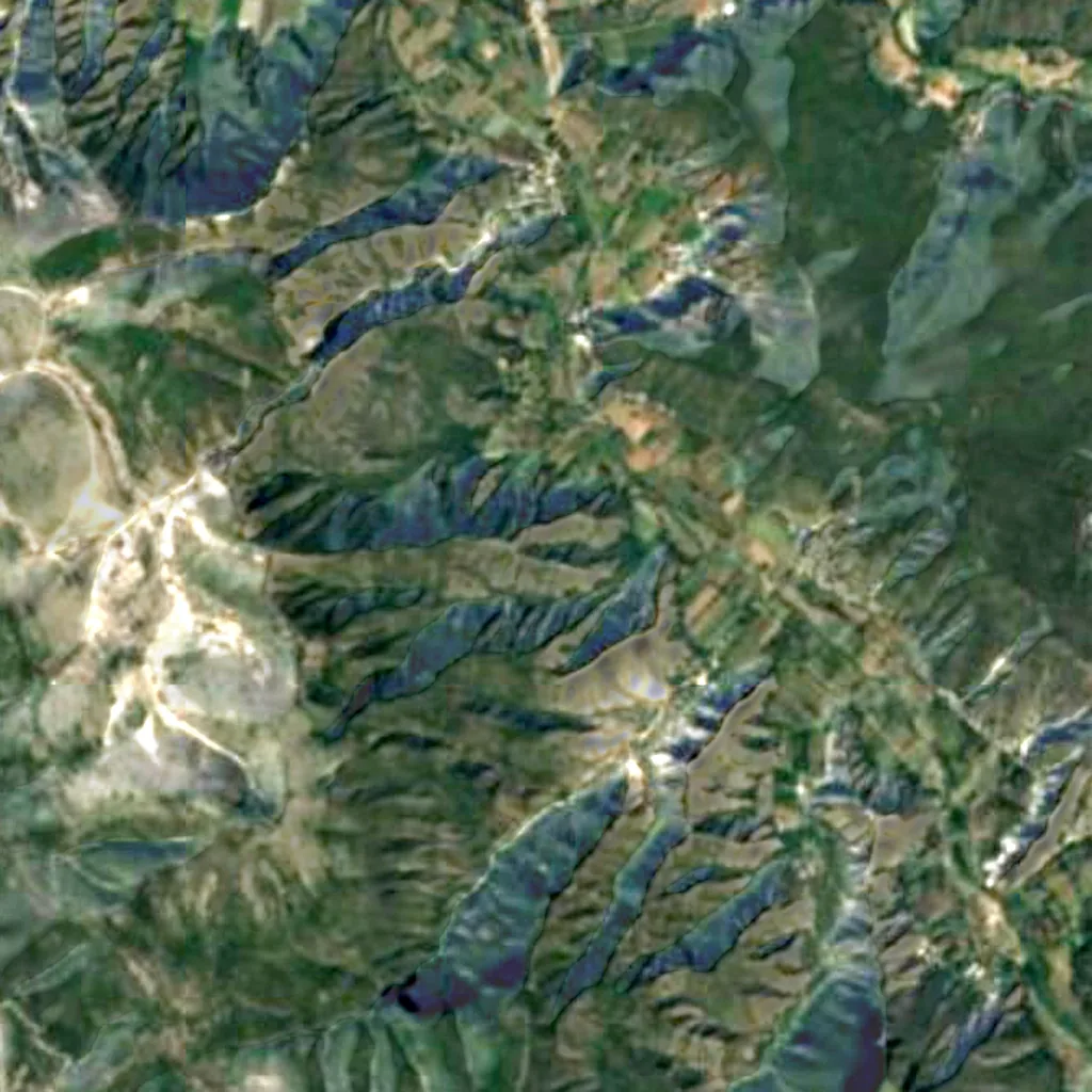 Biosphere Reserve Barranca de Metztitlán seen from above (Sentinel-2)
