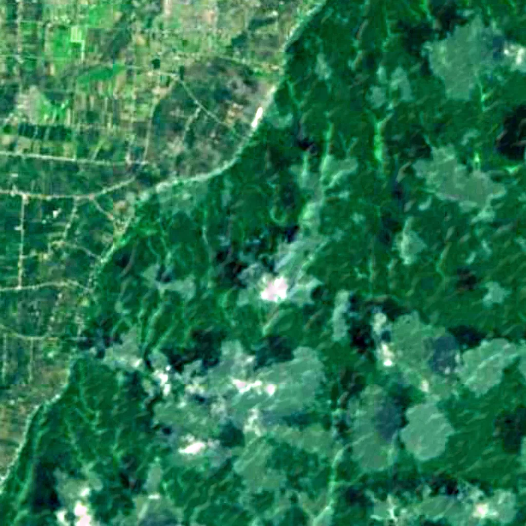 Bishazari Tal seen from above (Sentinel-2)