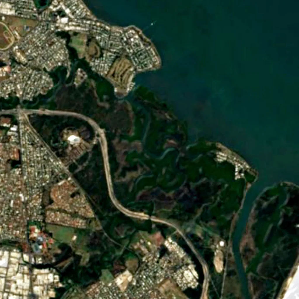 Boondall Wetlands seen from above (Sentinel-2)