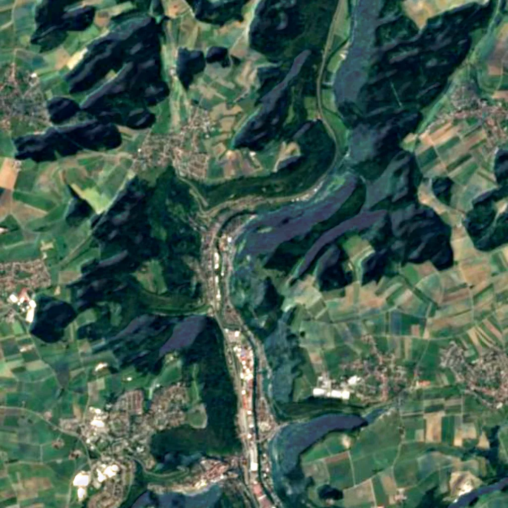 Brandhalde seen from above (Sentinel-2)