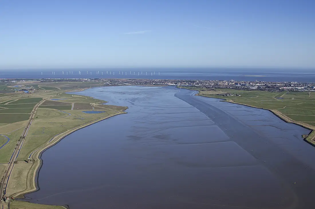 Breydon Water at high tide aerial (16558796226)