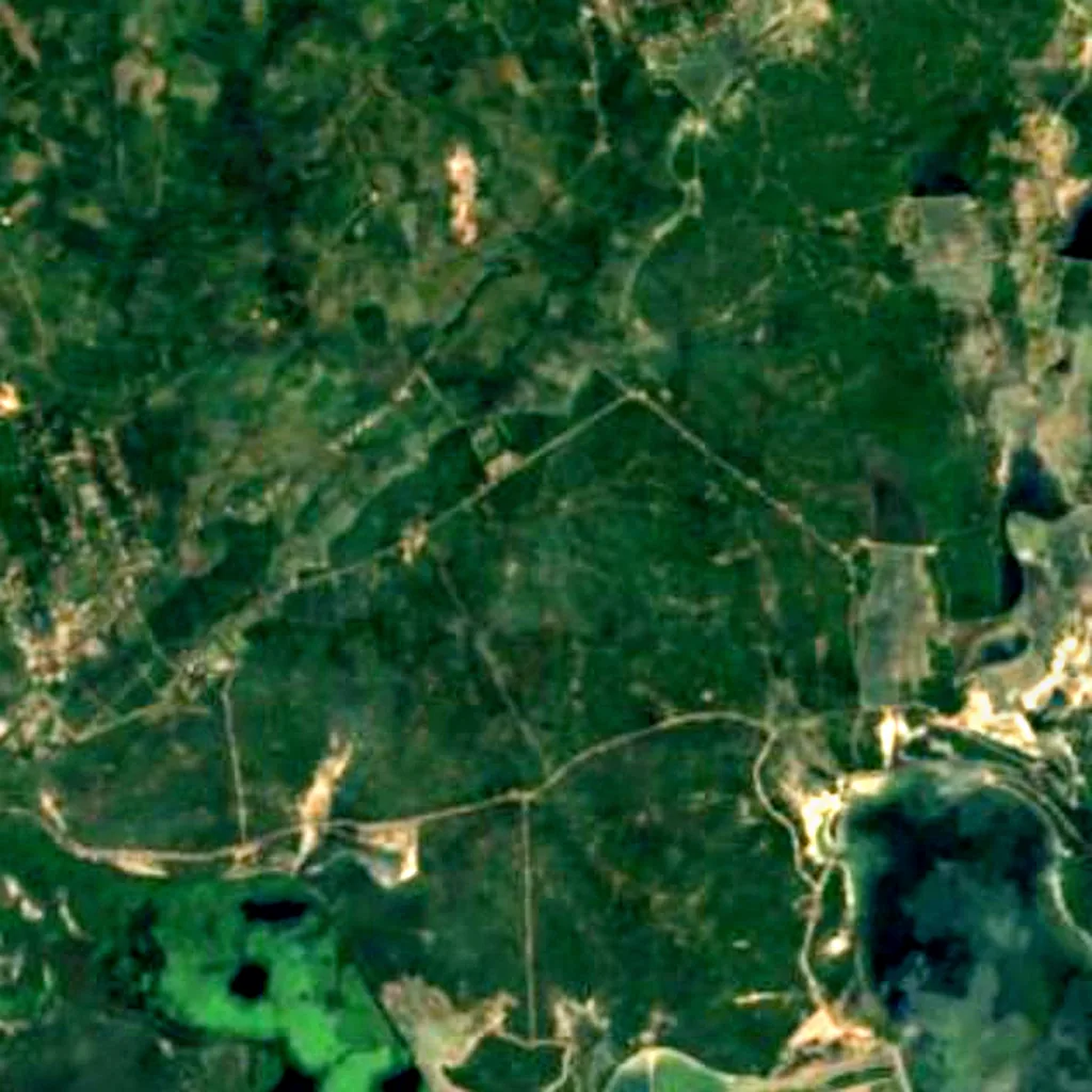 Bundala National Park seen from above (Sentinel-2)
