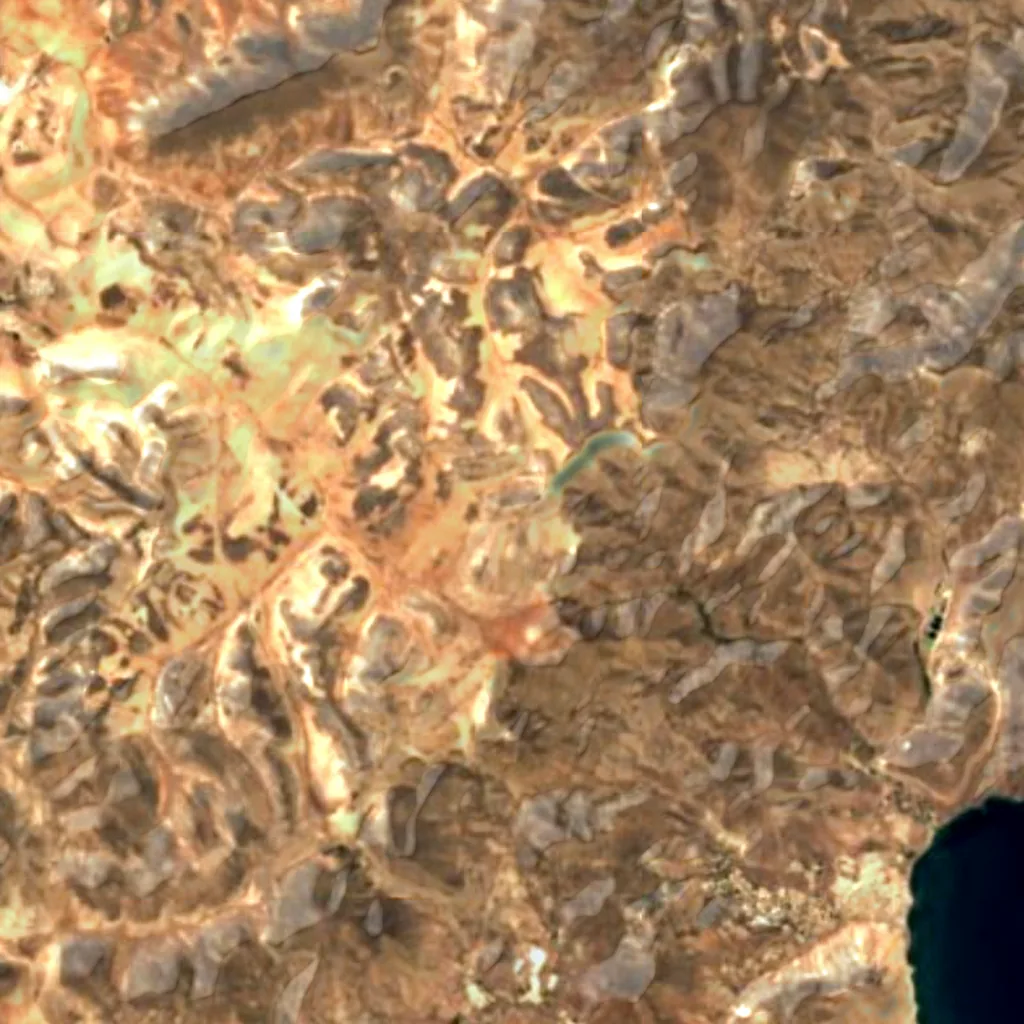 Cabo de Gata-Níjar Natural Park seen from above (Sentinel-2)
