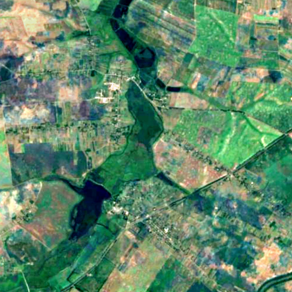Charukiv nature reserve seen from above (Sentinel-2)