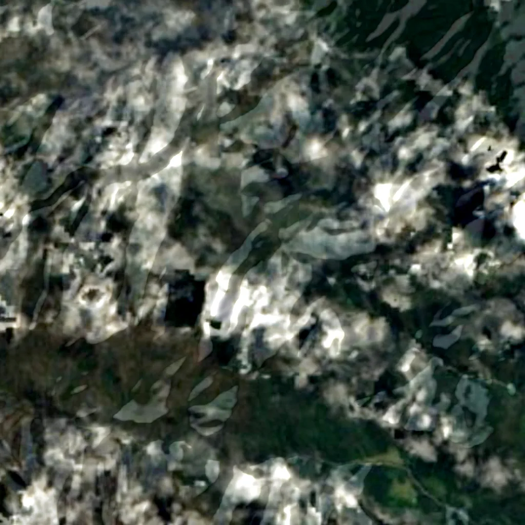 Chingaza National Natural Park seen from above (Sentinel-2)