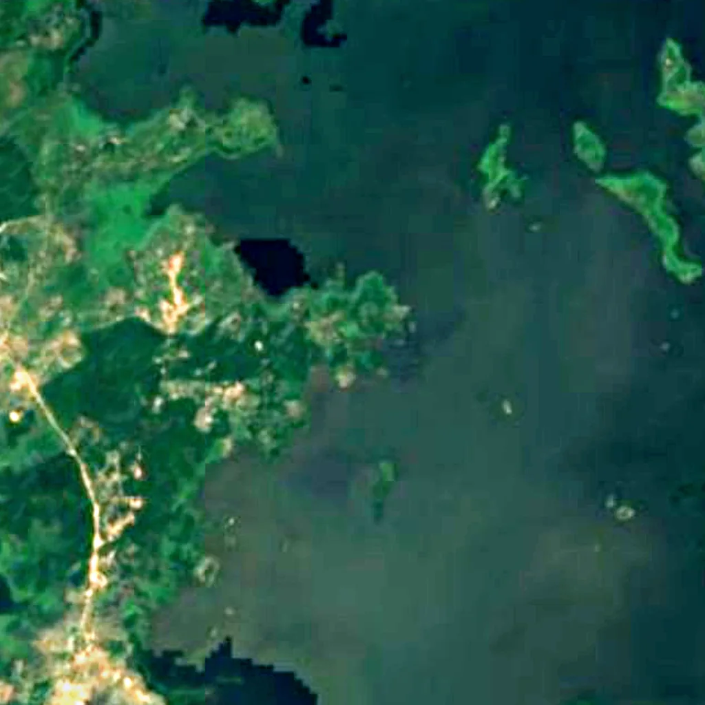 Ciénaga de Zapatosa seen from above (Sentinel-2)