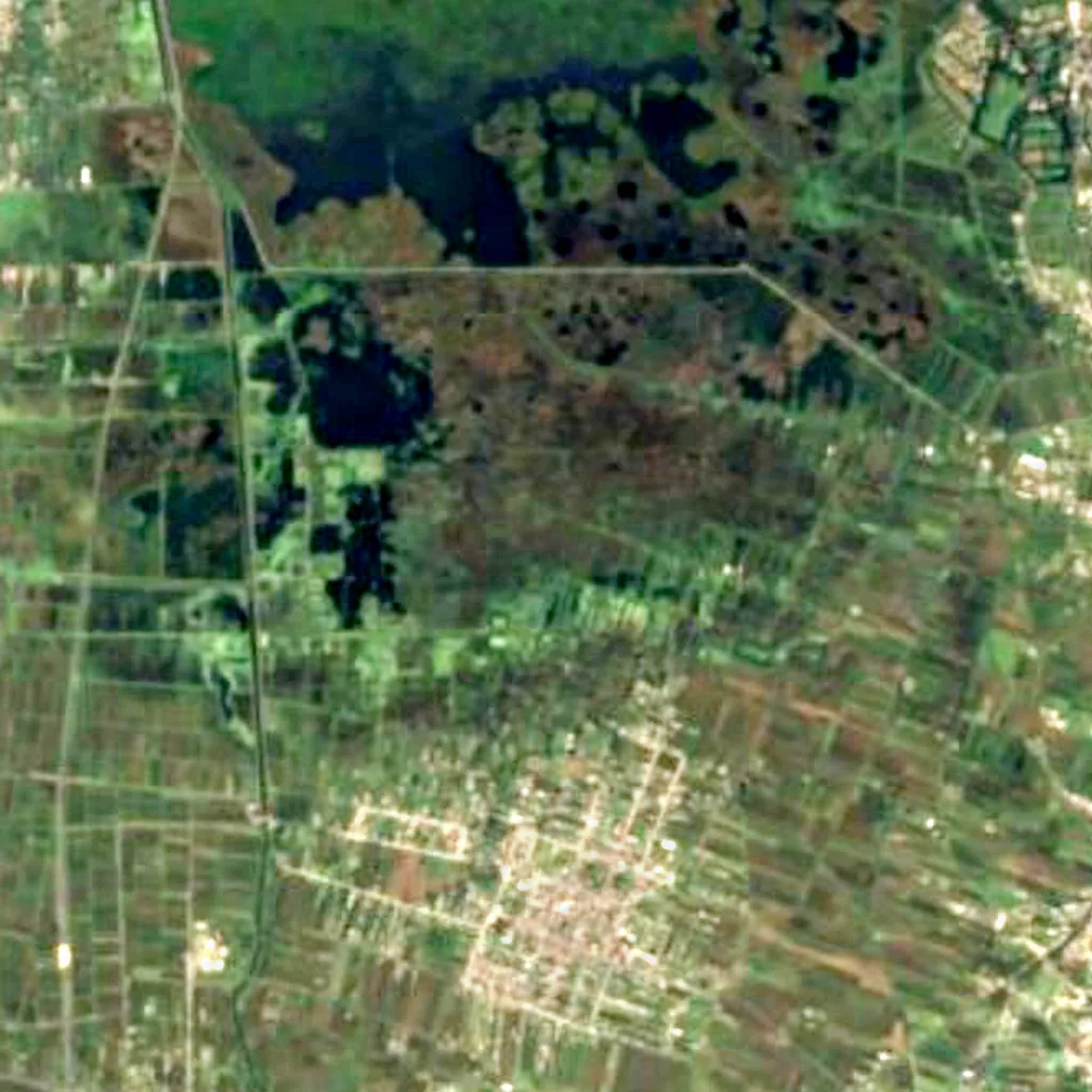 Ciénegas del Lerma seen from above (Sentinel-2)