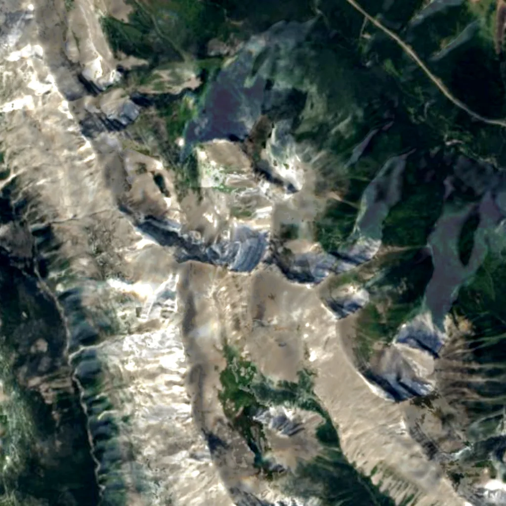 Columbia Wetlands seen from above (Sentinel-2)