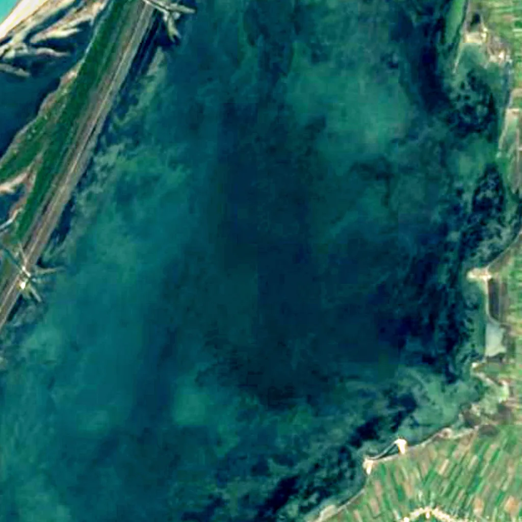 Divjakë-Karavasta National Park seen from above (Sentinel-2)