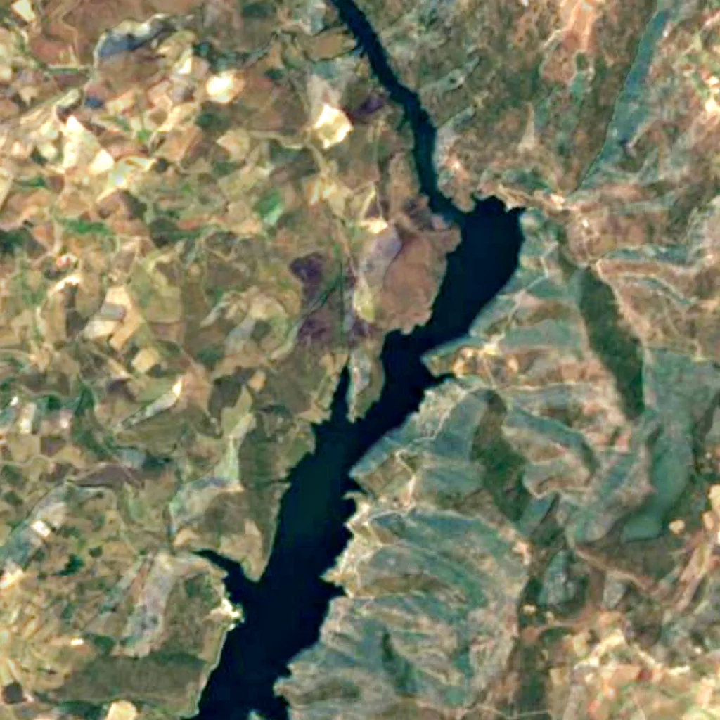 Douro Internacional e Vale do Águeda seen from above (Sentinel-2)