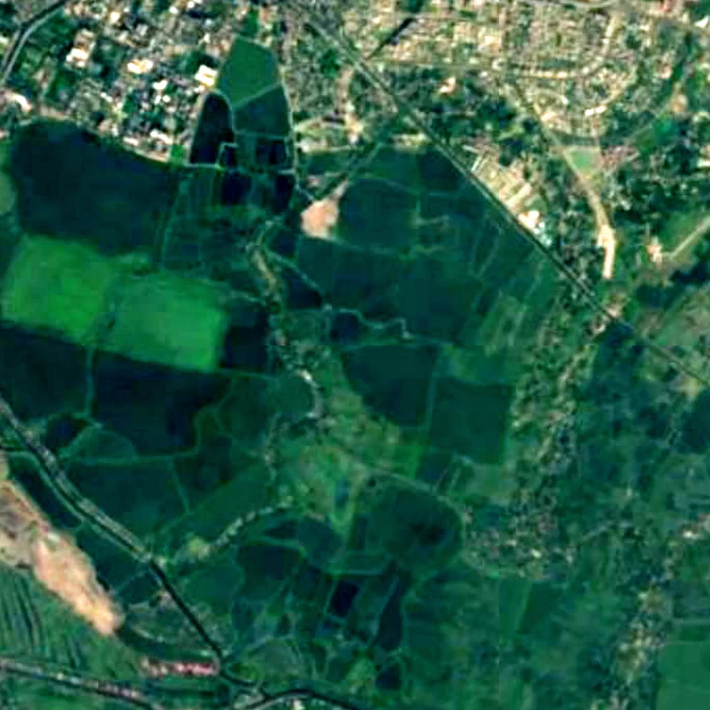 East Kolkata Wetlands seen from above (Sentinel-2)
