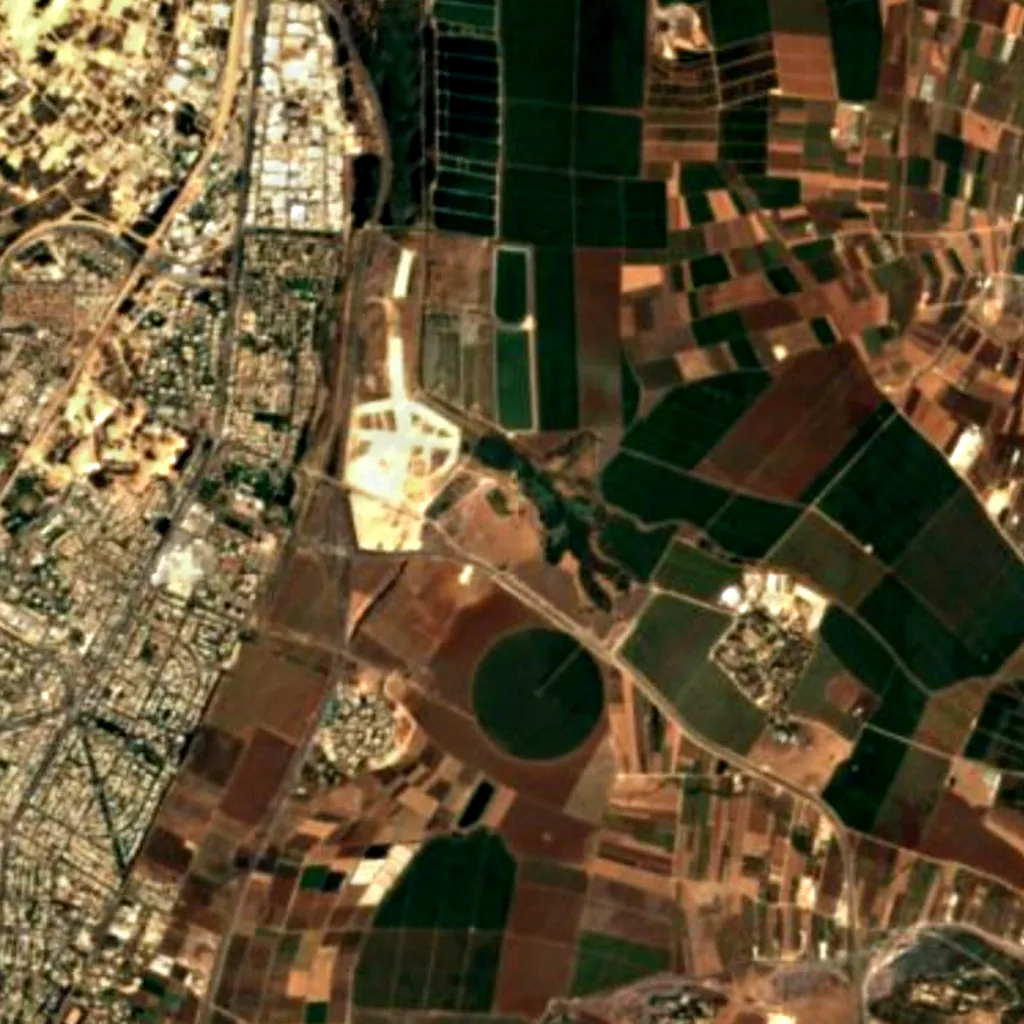 Ein Afek Nature Reserve seen from above (Sentinel-2)