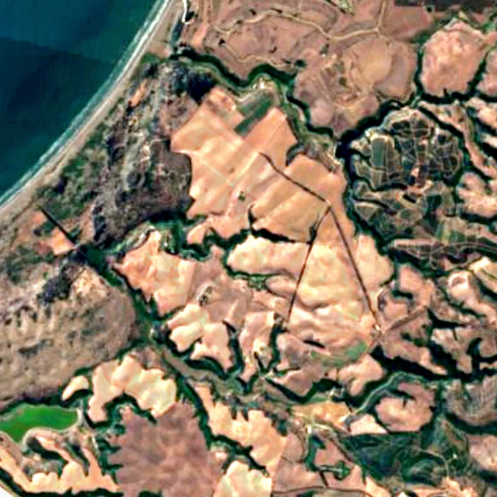 El Yali National Reserve seen from above (Sentinel-2)