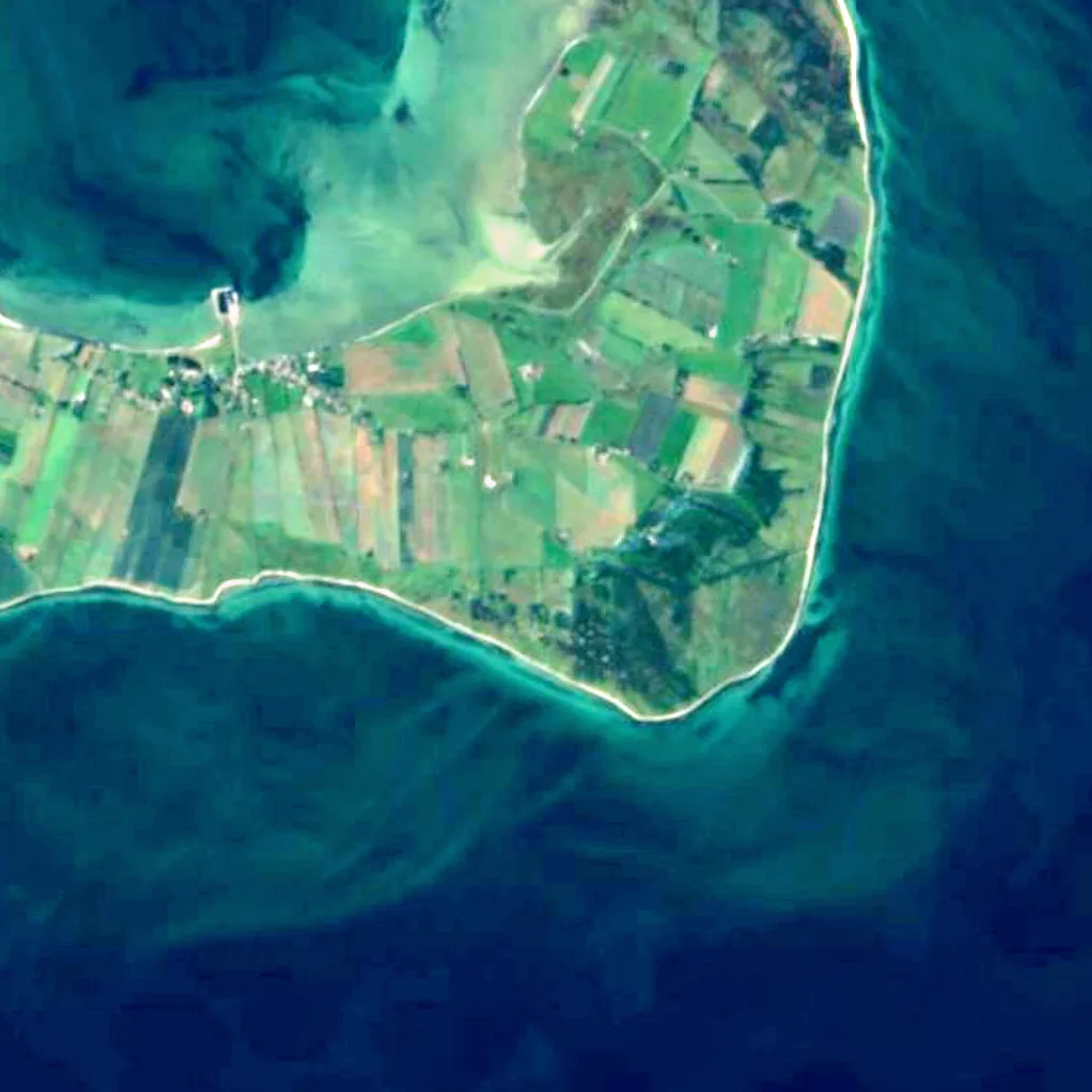 Endelave seen from above (Sentinel-2)