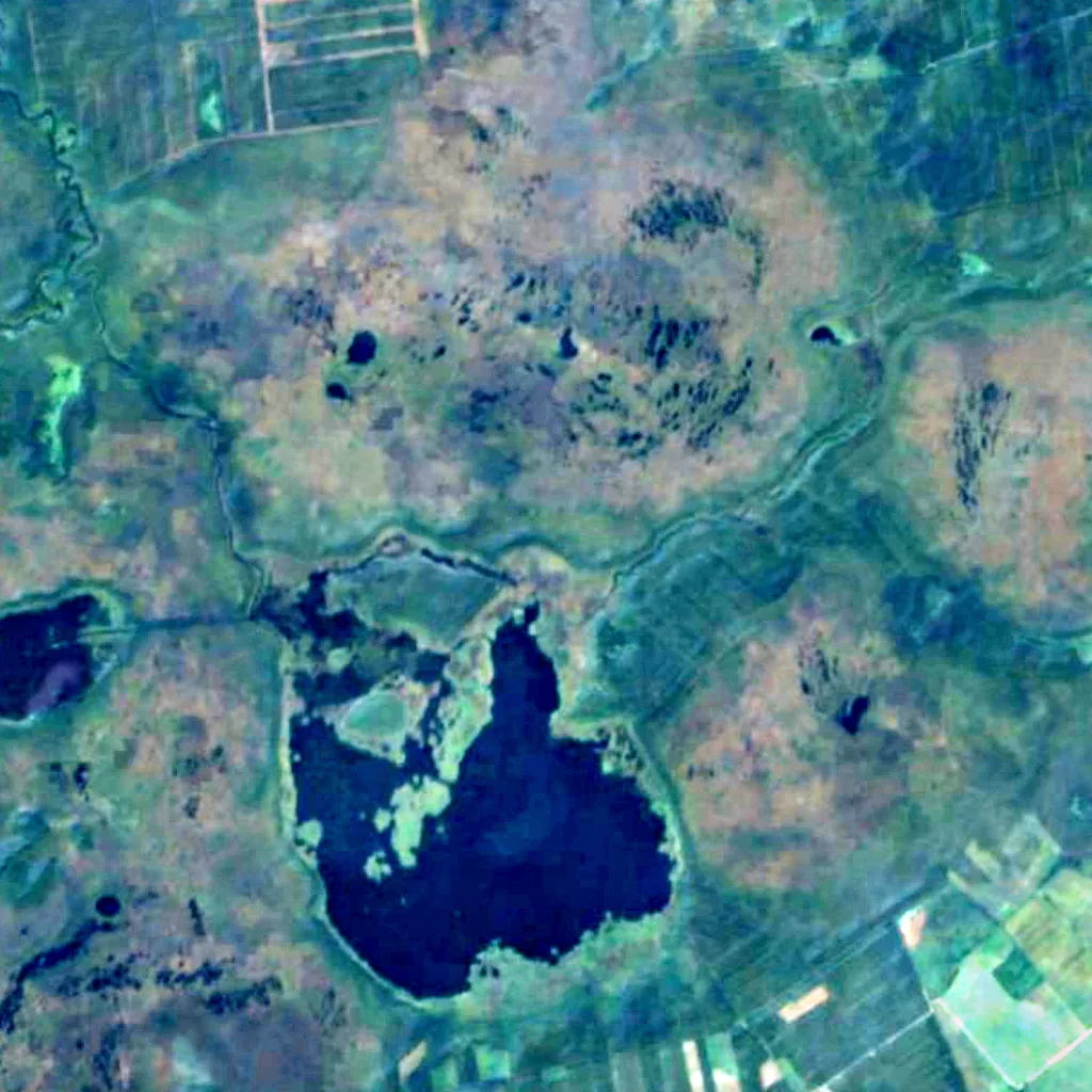 Endla Nature Reserve seen from above (Sentinel-2)