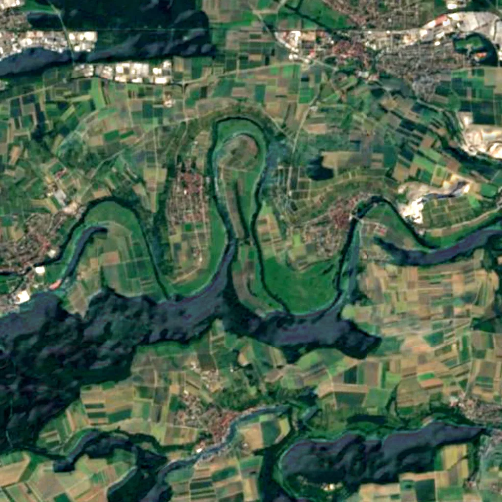 Enztal Mühlhausen–Roßwag seen from above (Sentinel-2)