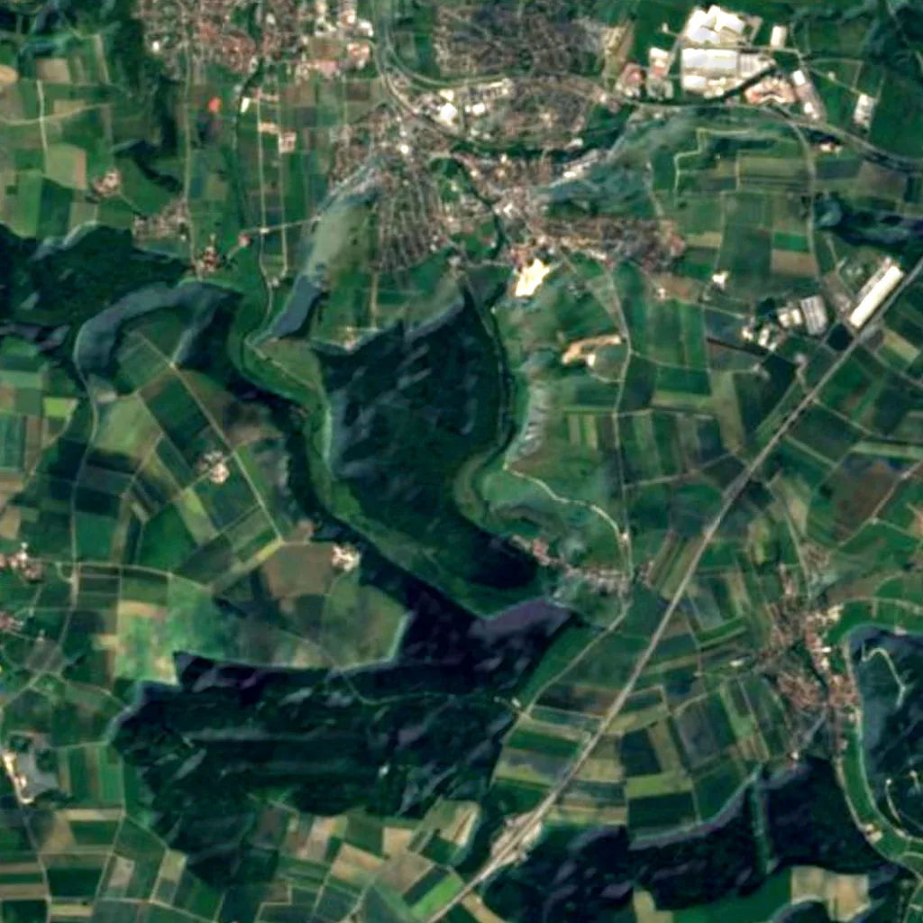 Eselsburger Tal seen from above (Sentinel-2)