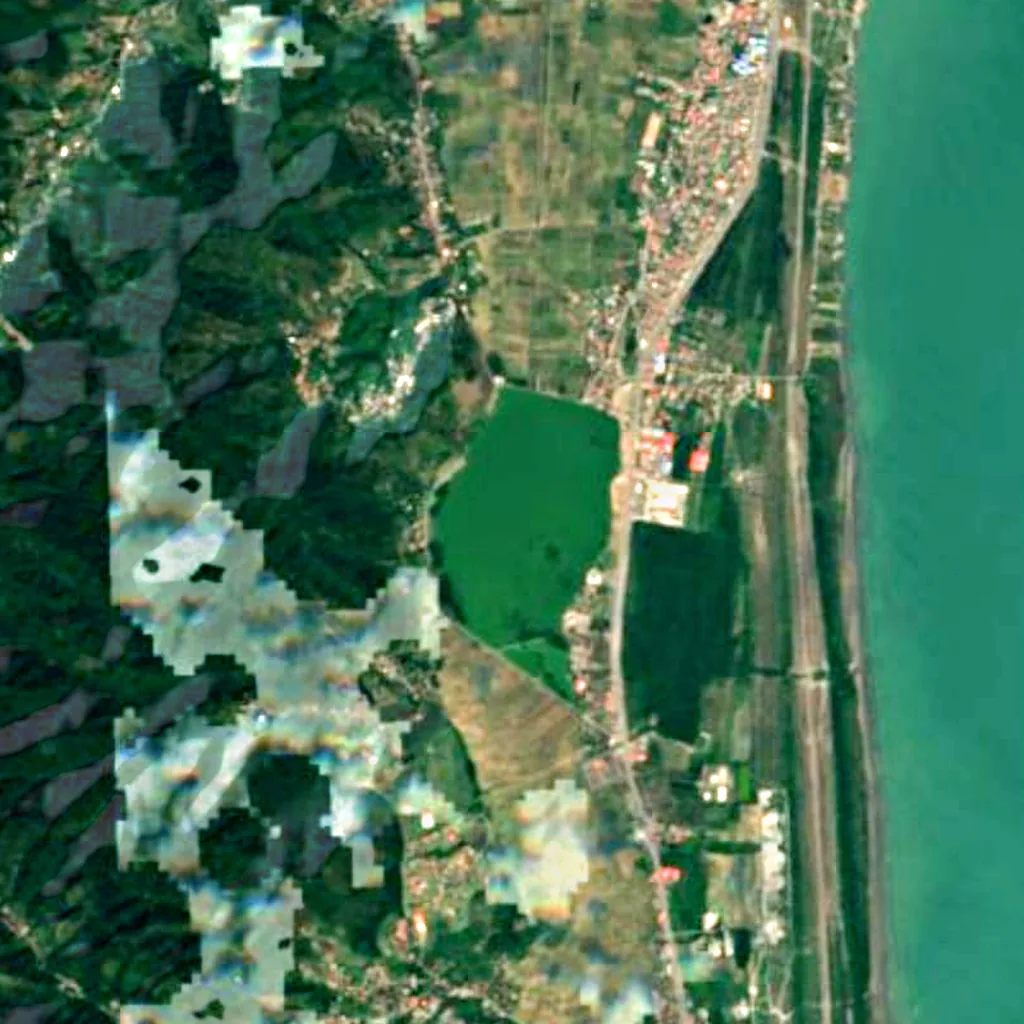 Estil Lagoon seen from above (Sentinel-2)