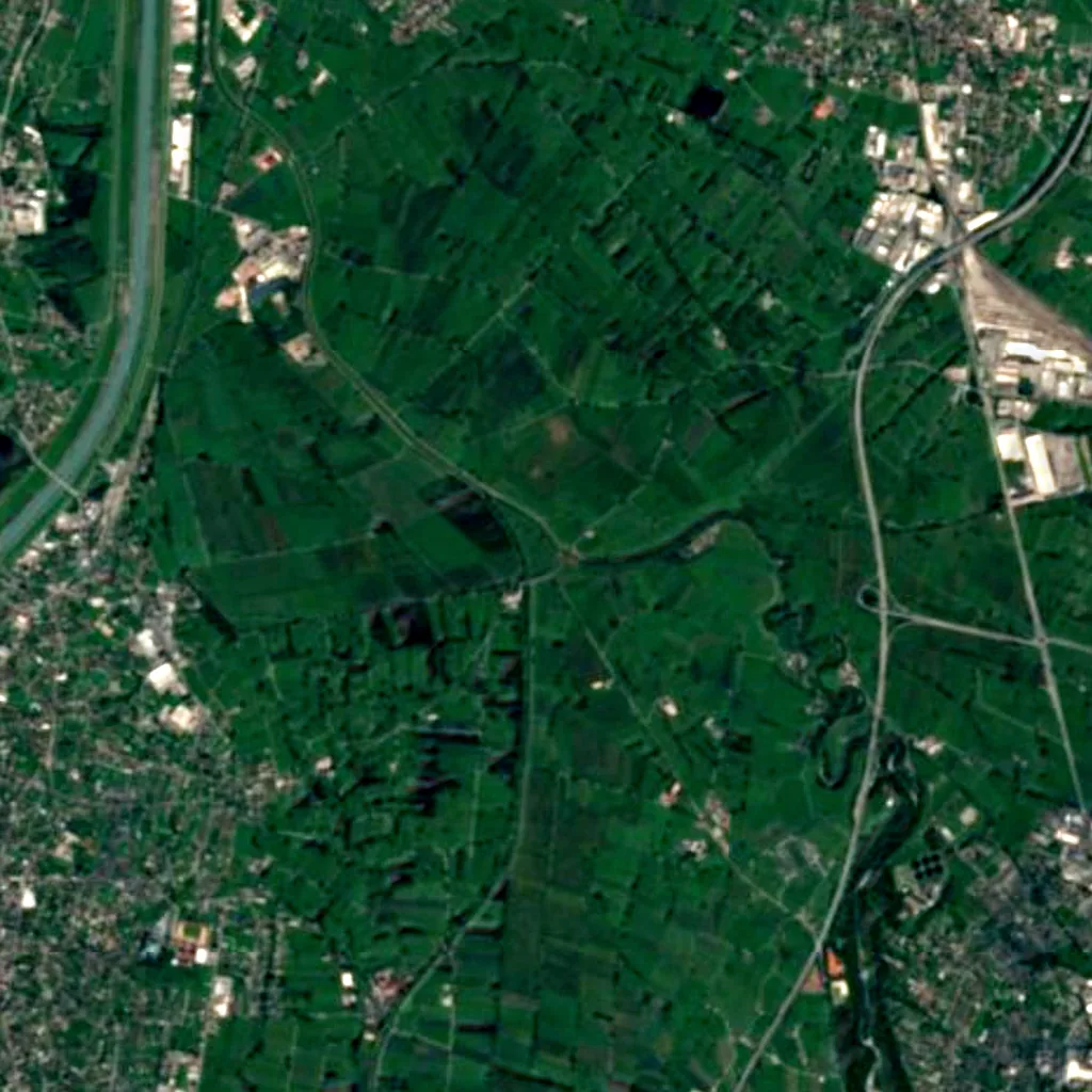 Europaschutzgebiet Soren, Gleggen–Köblern, Schweizer Ried und Birken–Schwarzes Zeug seen from above (Sentinel-2)