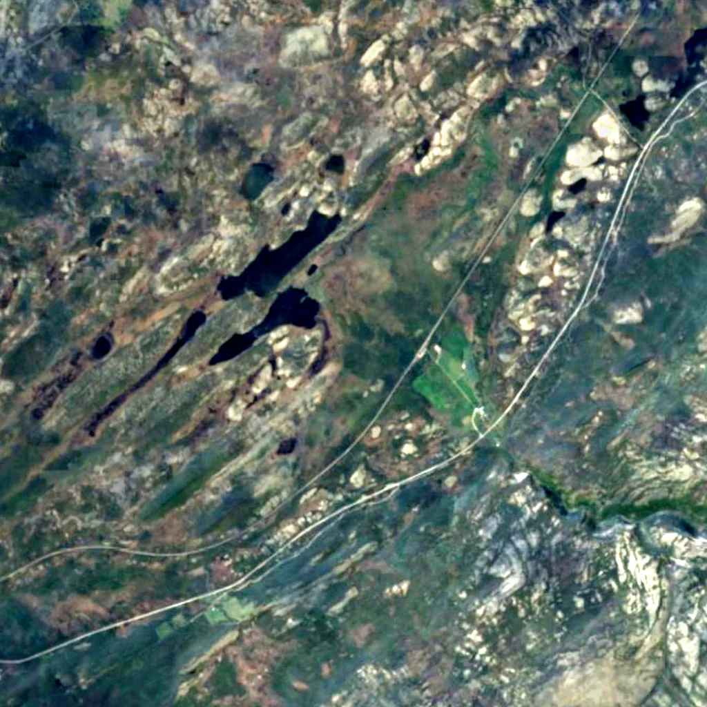 Fokstumyra Nature Reserve seen from above (Sentinel-2)