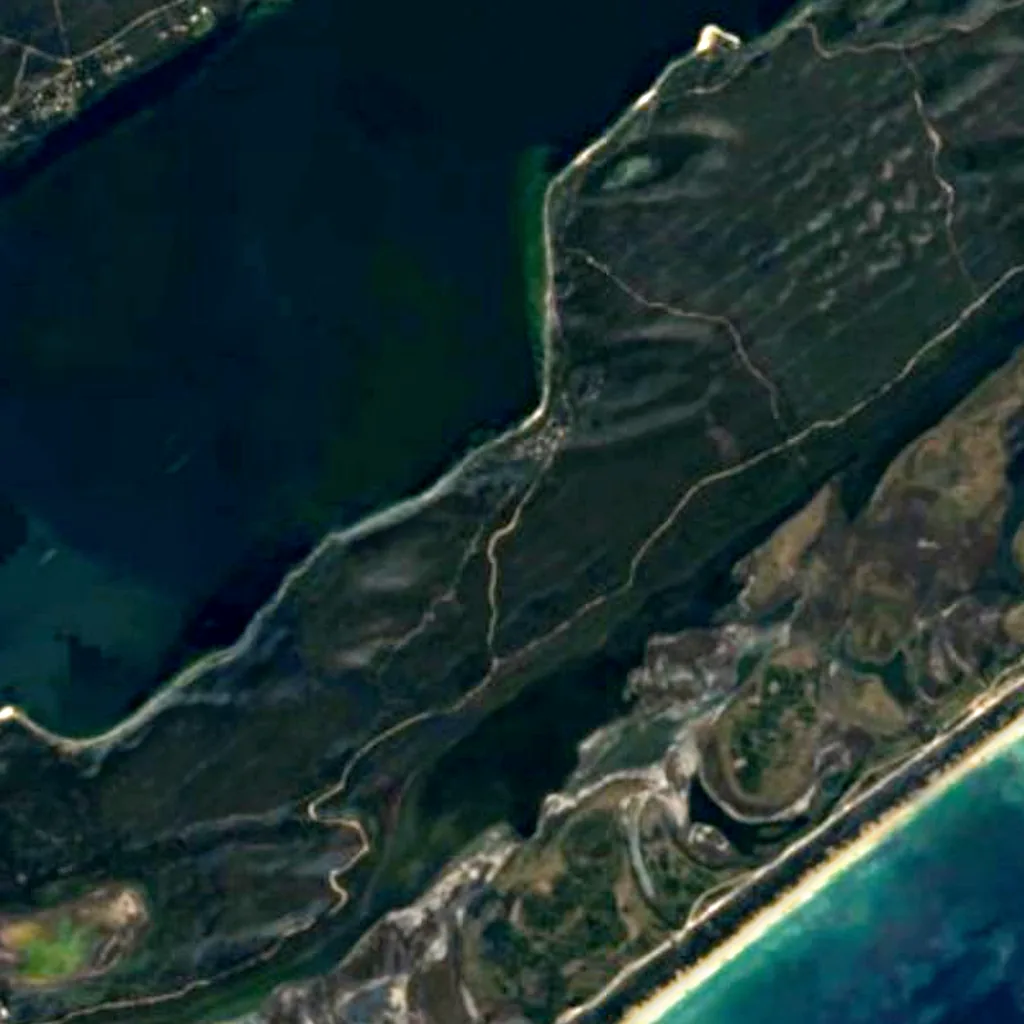 Gippsland Lakes seen from above (Sentinel-2)