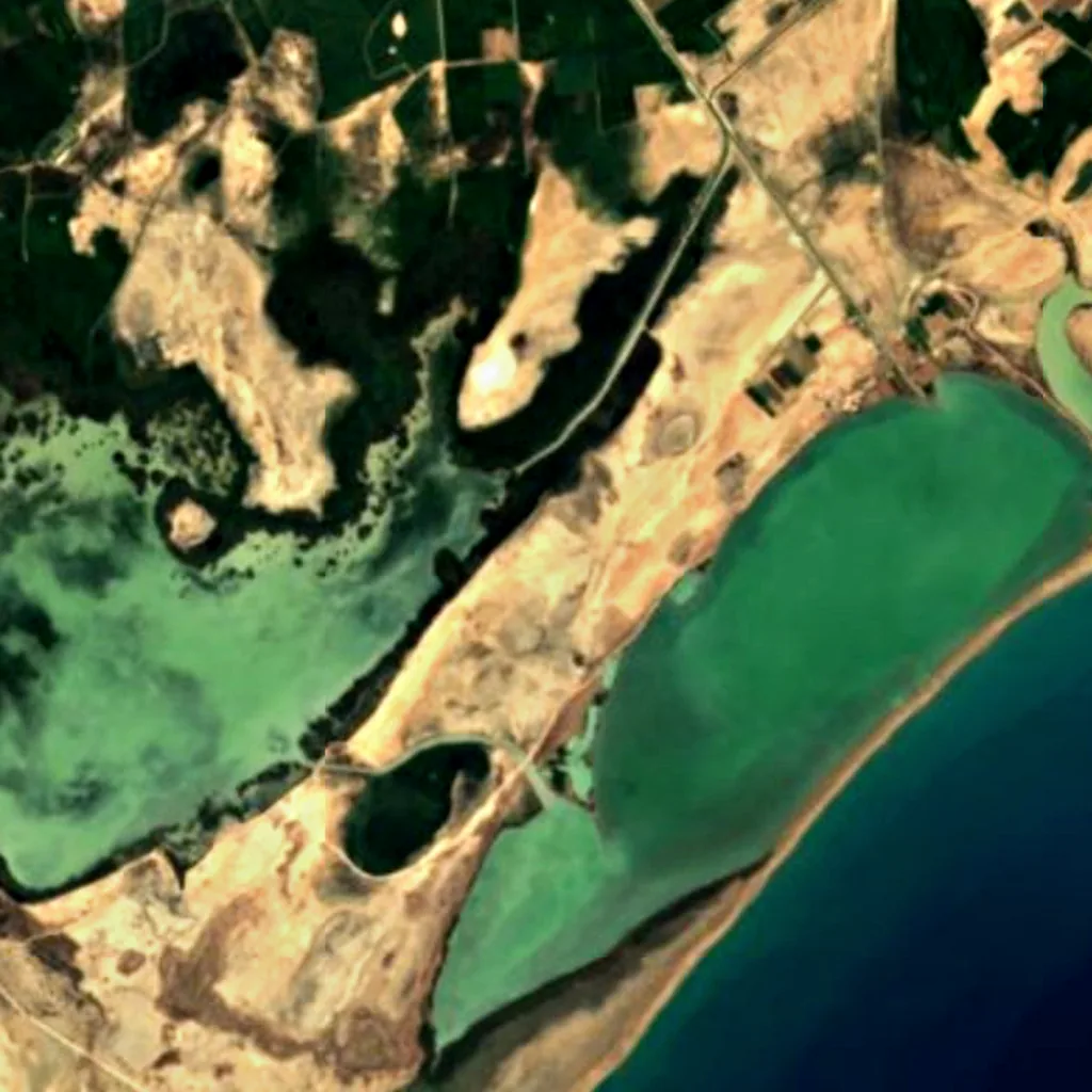 Göksu Delta seen from above (Sentinel-2)