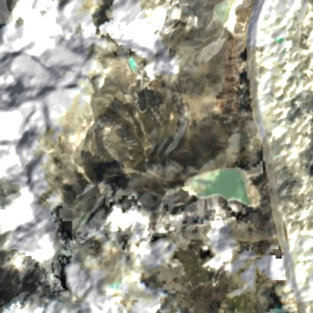 Gokyo Lakes seen from above (Sentinel-2)