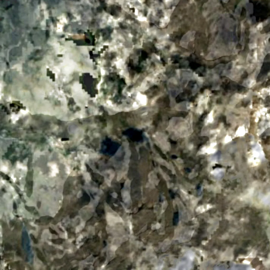 Gosaikunda seen from above (Sentinel-2)