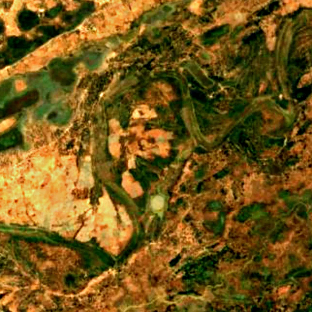Hadejia-Nguru wetlands seen from above (Sentinel-2)