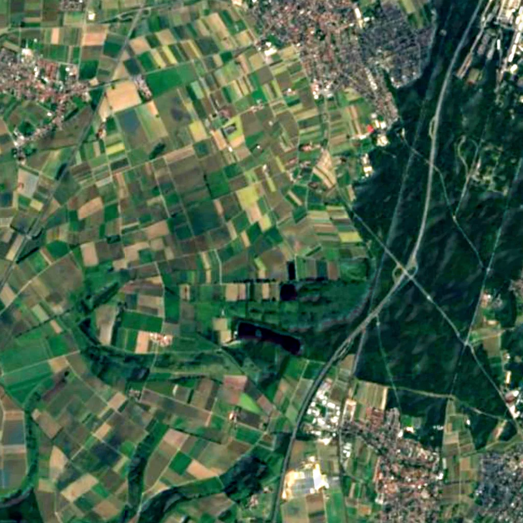 Hessische Altneckarschlingen seen from above (Sentinel-2)