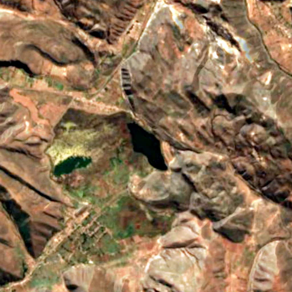 Huacarpay seen from above (Sentinel-2)