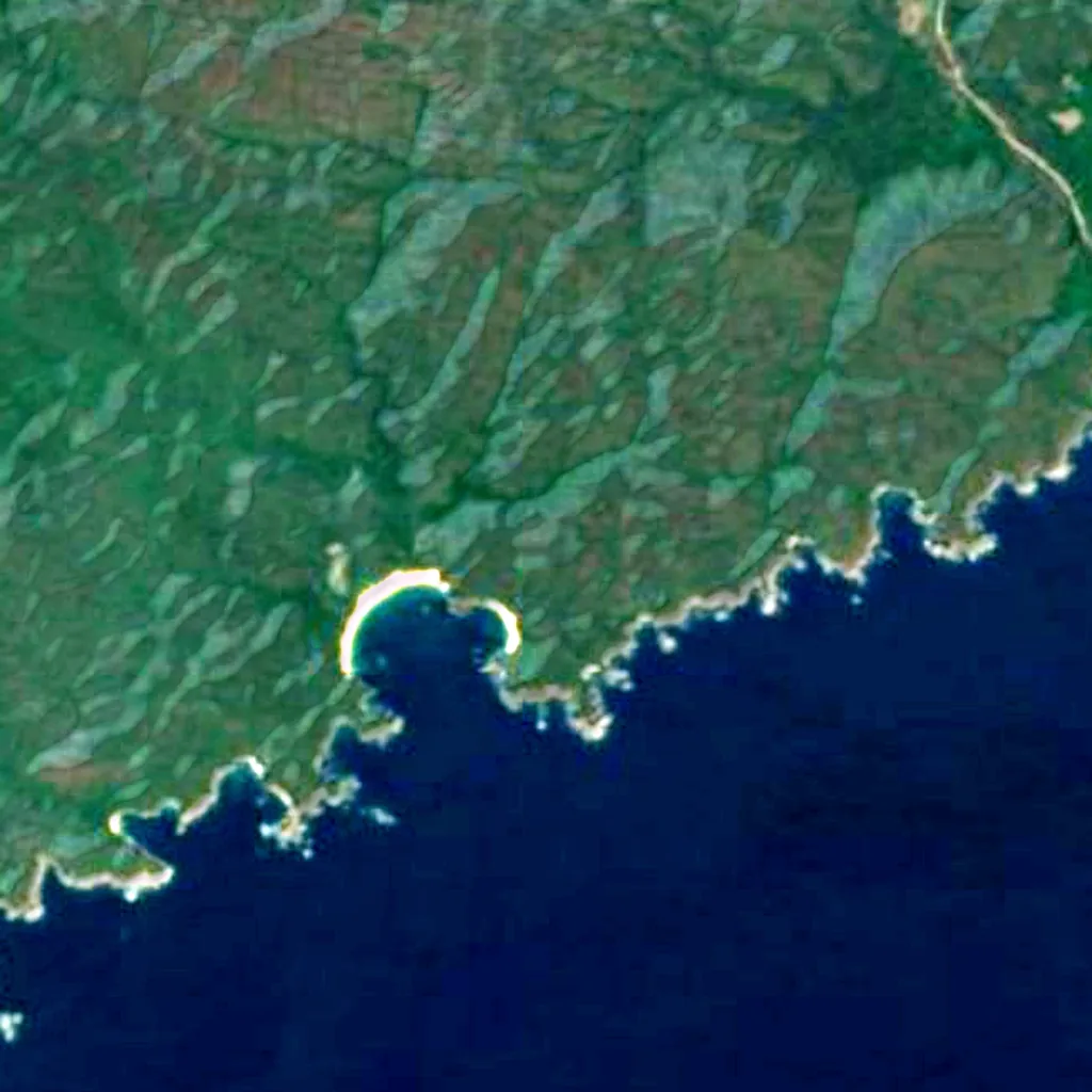 Huatulco National Park seen from above (Sentinel-2)