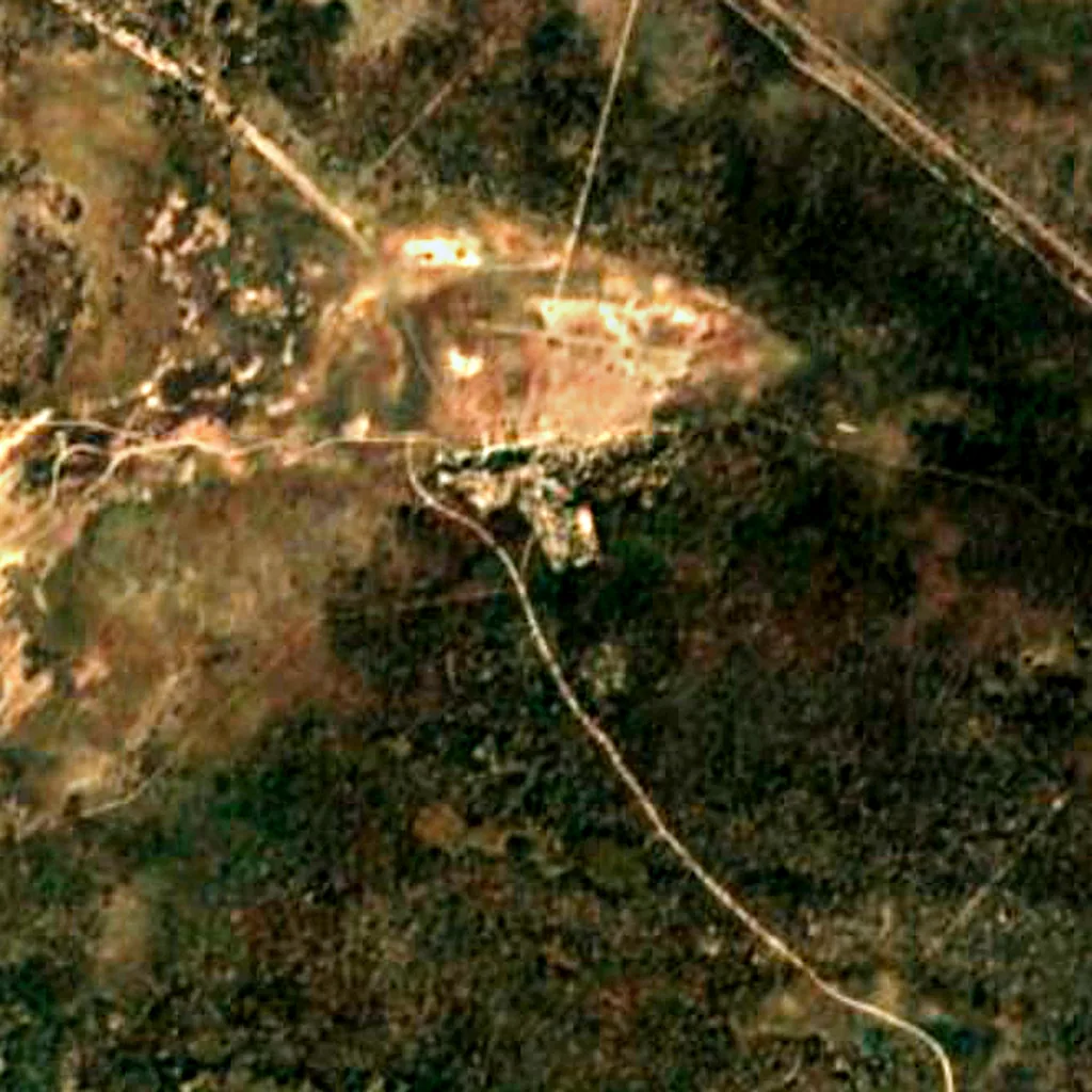 Hwange National Park seen from above (Sentinel-2)