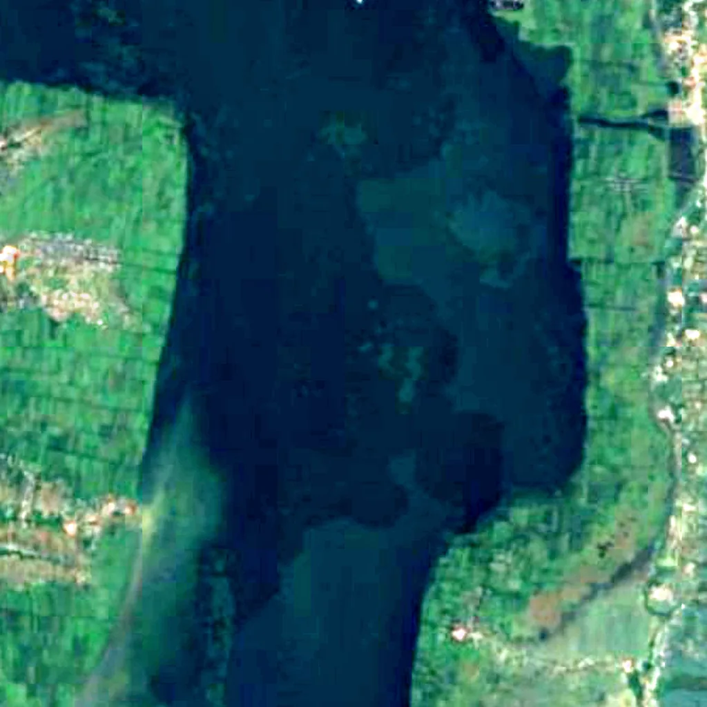 Inle Lake seen from above (Sentinel-2)