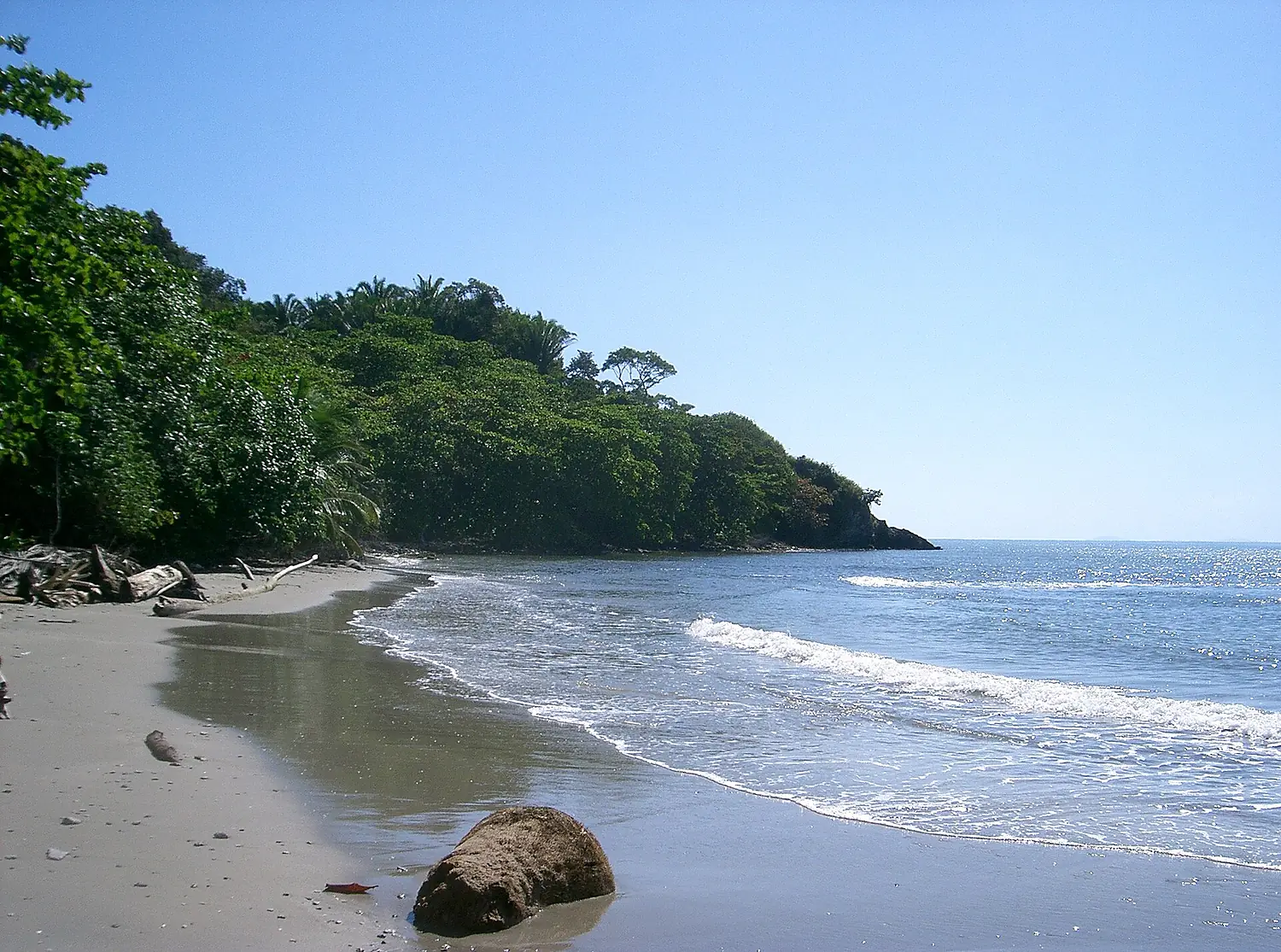 Jeannette Kawas Punta Sal Beach Near Entrance of Sendero Los Curumos