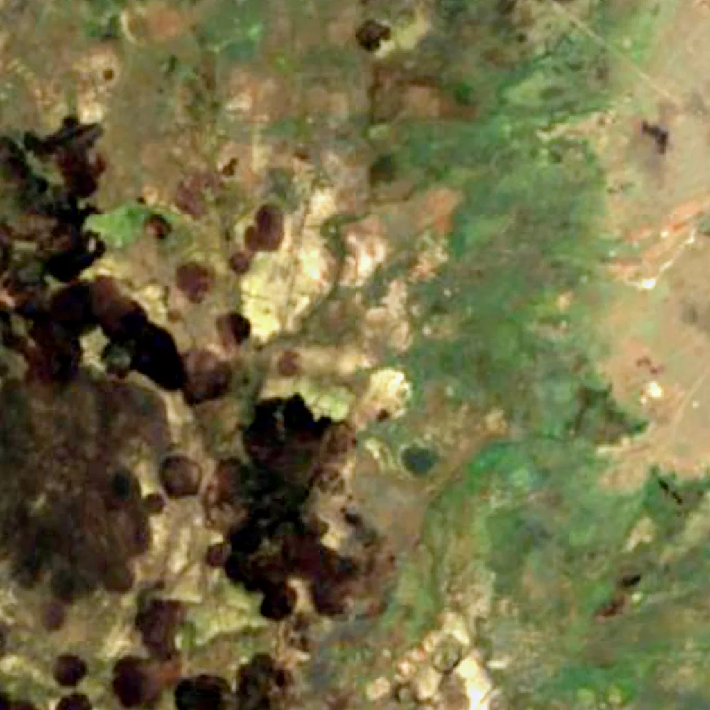 Junin National Reservation seen from above (Sentinel-2)
