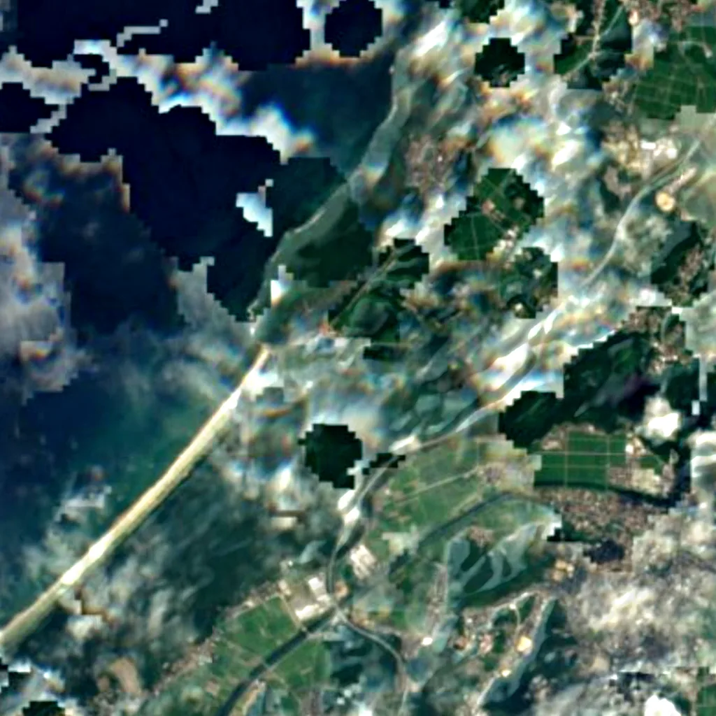 Katano Kamoike seen from above (Sentinel-2)
