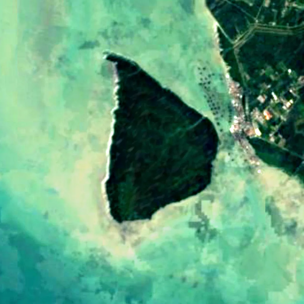 Kukup Island seen from above (Sentinel-2)