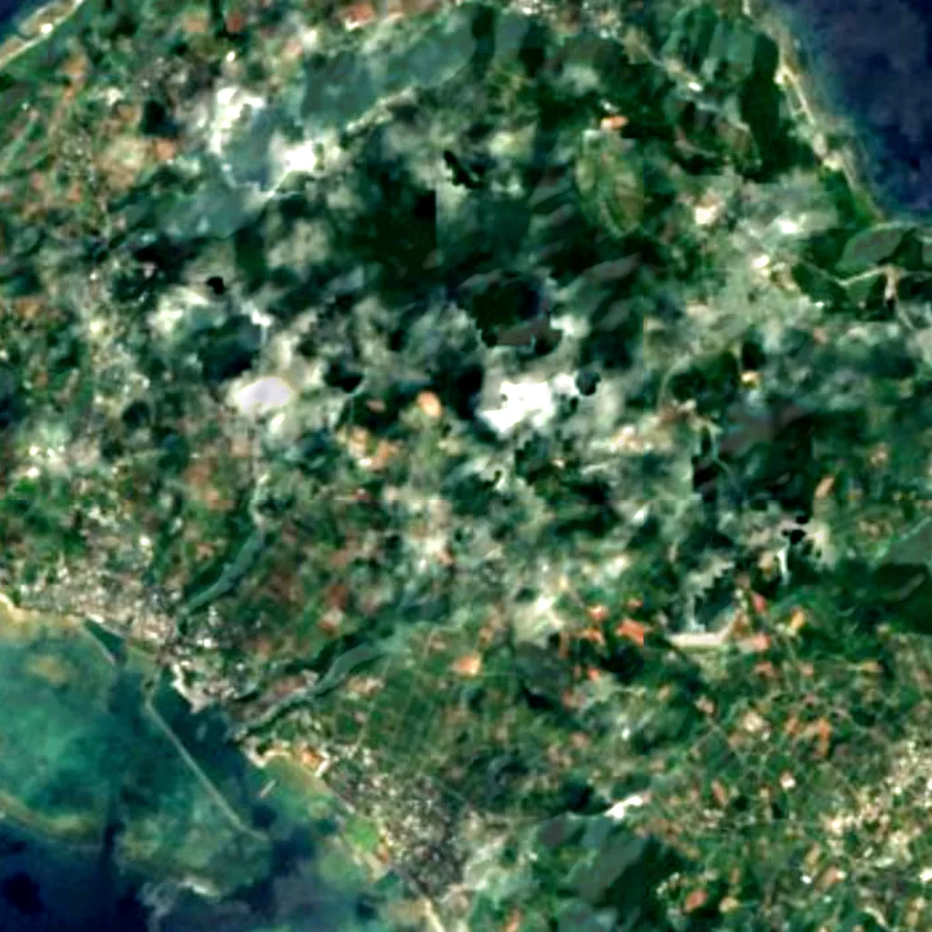 Kume Island seen from above (Sentinel-2)