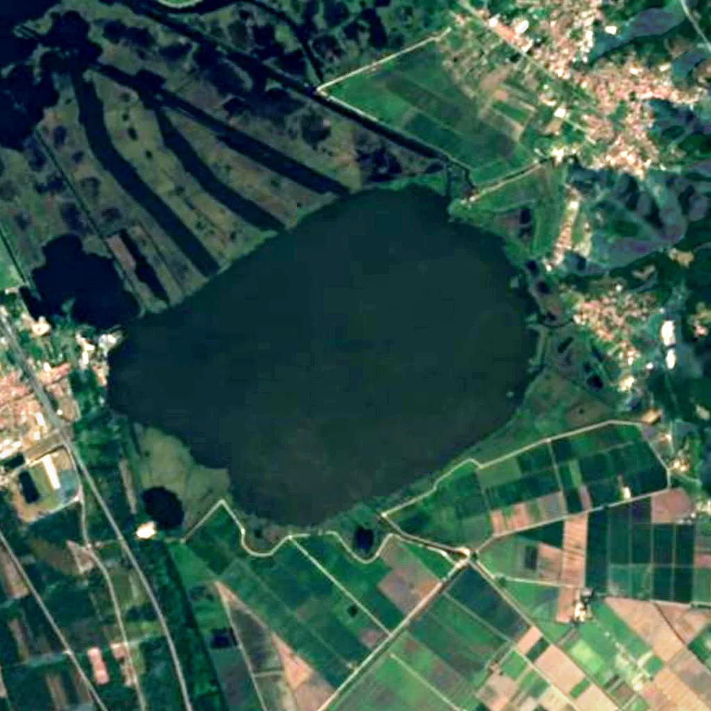 Lago di Massaciuccoli seen from above (Sentinel-2)