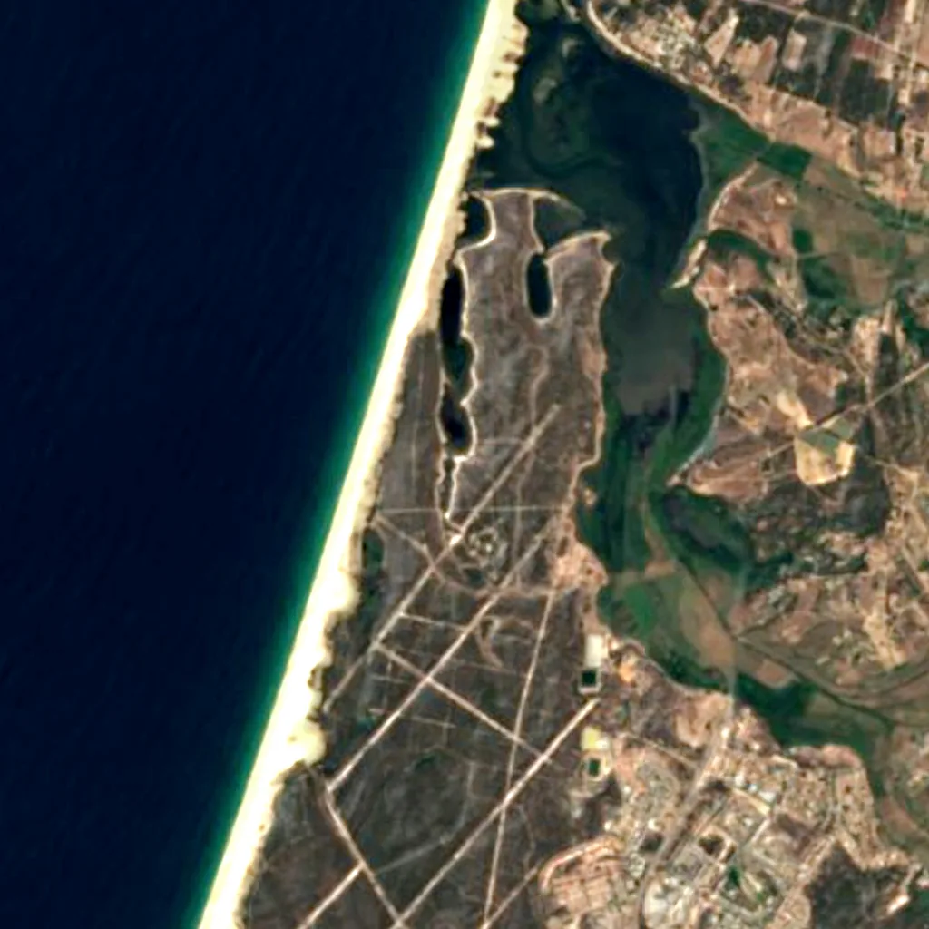 Lagoa de Santo André seen from above (Sentinel-2)